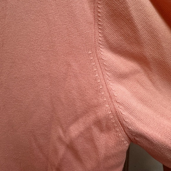 VTG JOSEPH A Pink Button Up Cardigan Abalone Shell Buttons Preppy Chic Girly XL - Picture 3 of 11